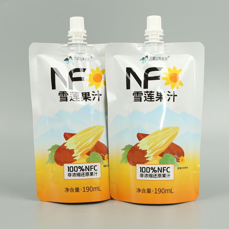 自立带吸嘴果汁袋190ml